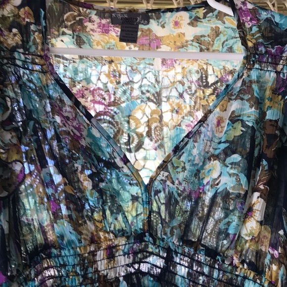 Poetry In Motion Double Ruffled S/S Blouse - Picture 2 of 10